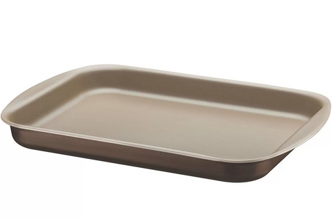 ASADERA RECTANGULAR PLANA 34 CM TEFLON