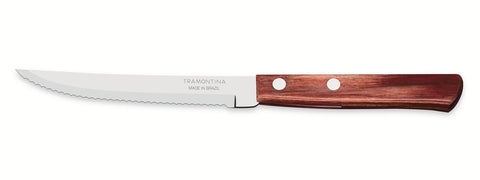 JGO. CUCHILLO ASADO 5" POLYWOOD DE 6 PZA ROJO