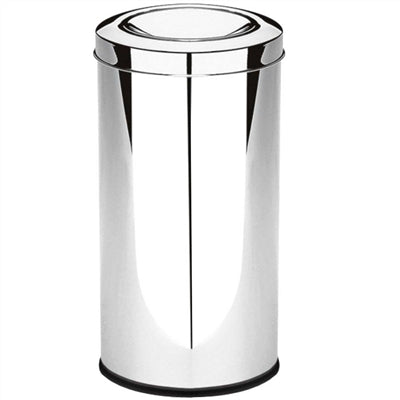 BASURERO ACERO INOX CON TAPA BASCULANTE 28 L