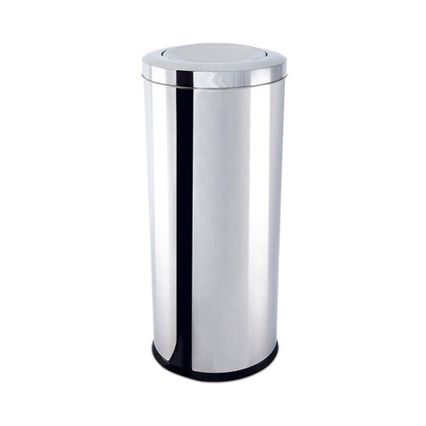 BASURERO ACERO INOX CON TAPA BASCULANTE 47 L