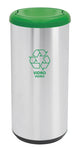 BASURERO INOX CAP. SEL. BASCULANTE 40 LTS. VERDE