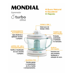 EXPRIMIDOR DE JUGO TURBO CITRUS MONDIAL