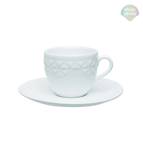 TAZA C/PLATILLO P/CAFE 75ML MIA PEROLA