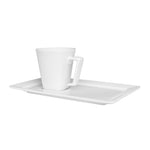 TAZA CON PLATILLO P/CAFÉ 65ML PLATEAU WHITE