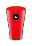 VASO 300ML ROJO TRANSL.