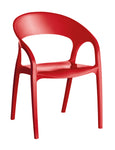 SILLAS GLASS PLUS ROJO SOLIDO